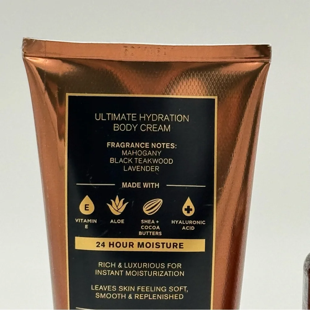Bath & Body Works Men’s Mahogany Teakwood Body Cream and Body Wash Set NWT